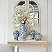 A&B Home Blue and White Porcelain Vase, 8.5