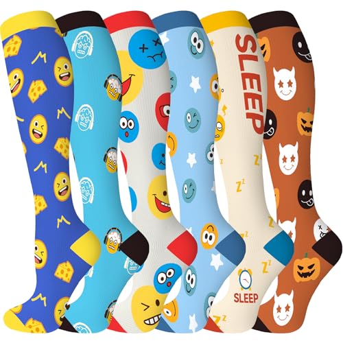 Image of bropite Compression Socks for Women &Men Circulation-Support Knee High Socks 20-30 mmhg-Best for Running,Medical,Nurse,Travel