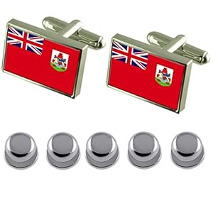 Select Gifts Hemdjurk Studs Bermuda Vlag Manchetknopen