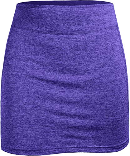 Image of BLEVONH Women Tennis Skirts Inner Shorts Elastic Sports Golf Skorts with Pockets