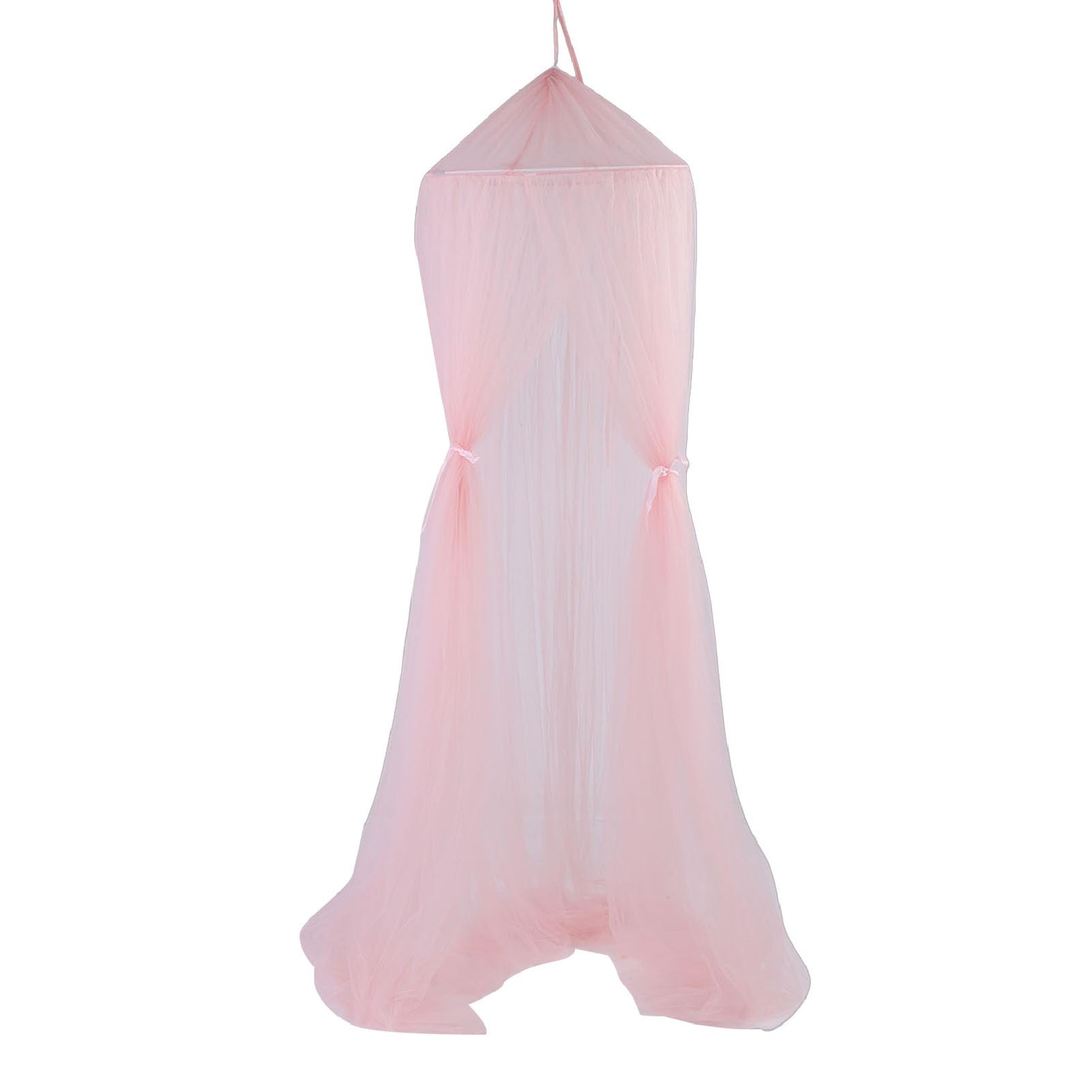 Princess Bed Canopy, Breathable Princess Play Tent, 10 Layer Machine Washable Lace Chiffon Netting with Crown, Large Dome & Accessories, Ideal for Kids Reading & Room Decoration