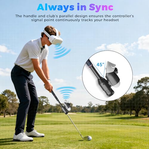 VR Golf Club Handle for Quest 3S