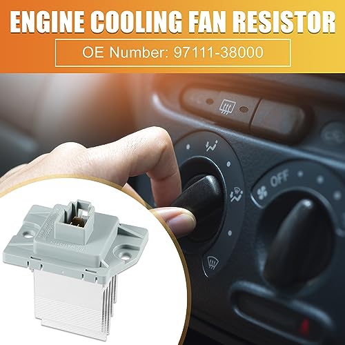 Image of X AUTOHAUX 97111-38000 Car HVAC Blower Motor Fan Resistor for Hyundai Elantra Santa Fe 2001-2006