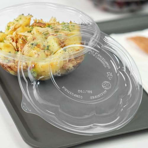 EcoQuality 12oz Disposable White Insulated Foam Soup Ice Cream Sundae Heavy Duty Dessert Bowls for Weddings Parties BBQs Catering (500)