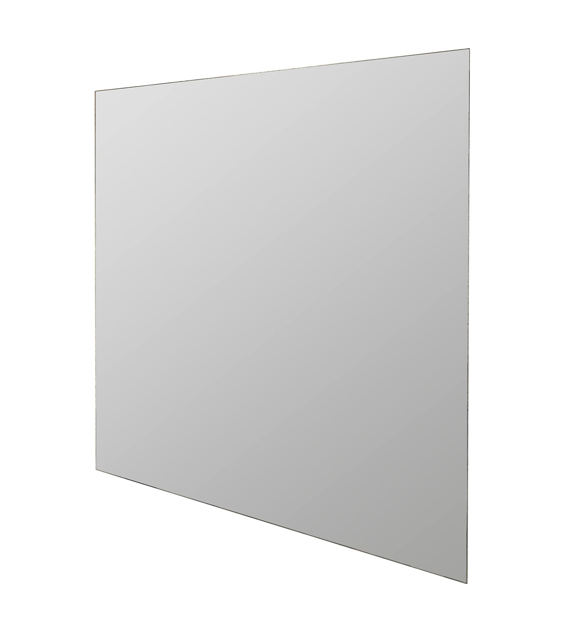Espejo Baño Cuadrado Square 100x100 cm | Espejos de baño de Vidrio Resistente 4 mm, Plata Ecológica sin Cobre, Fácil Instalación | Diseño Moderno y Minimalista