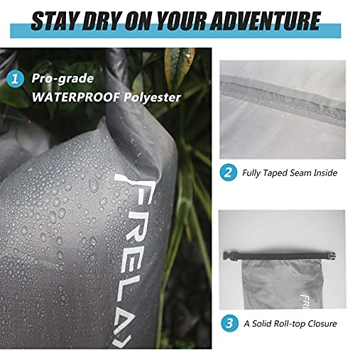 Frelaxy Dry Bag 3-Pack/5-Pack, Ultralight Dry Sack, Outdoor Bags Keep Gear Dry for Hiking, Backpacking, Kayaking, Camping, Swimming, Boating by Frelaxy - Image 3
