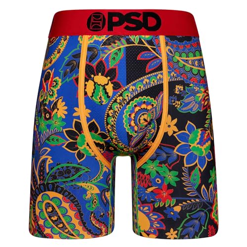PSD Men's Boxer Briefs - Paisley Pop, 7 Inch Inseam, Moisture-Wicking, 4-Way Stretch, Boxer Briefs for Men, Large2