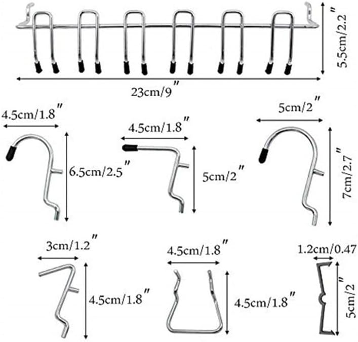 Robust 81pcs Pegboard Hooks for Effective Tool Organization Perfect for Sheds, Schools, Factories, and Garages