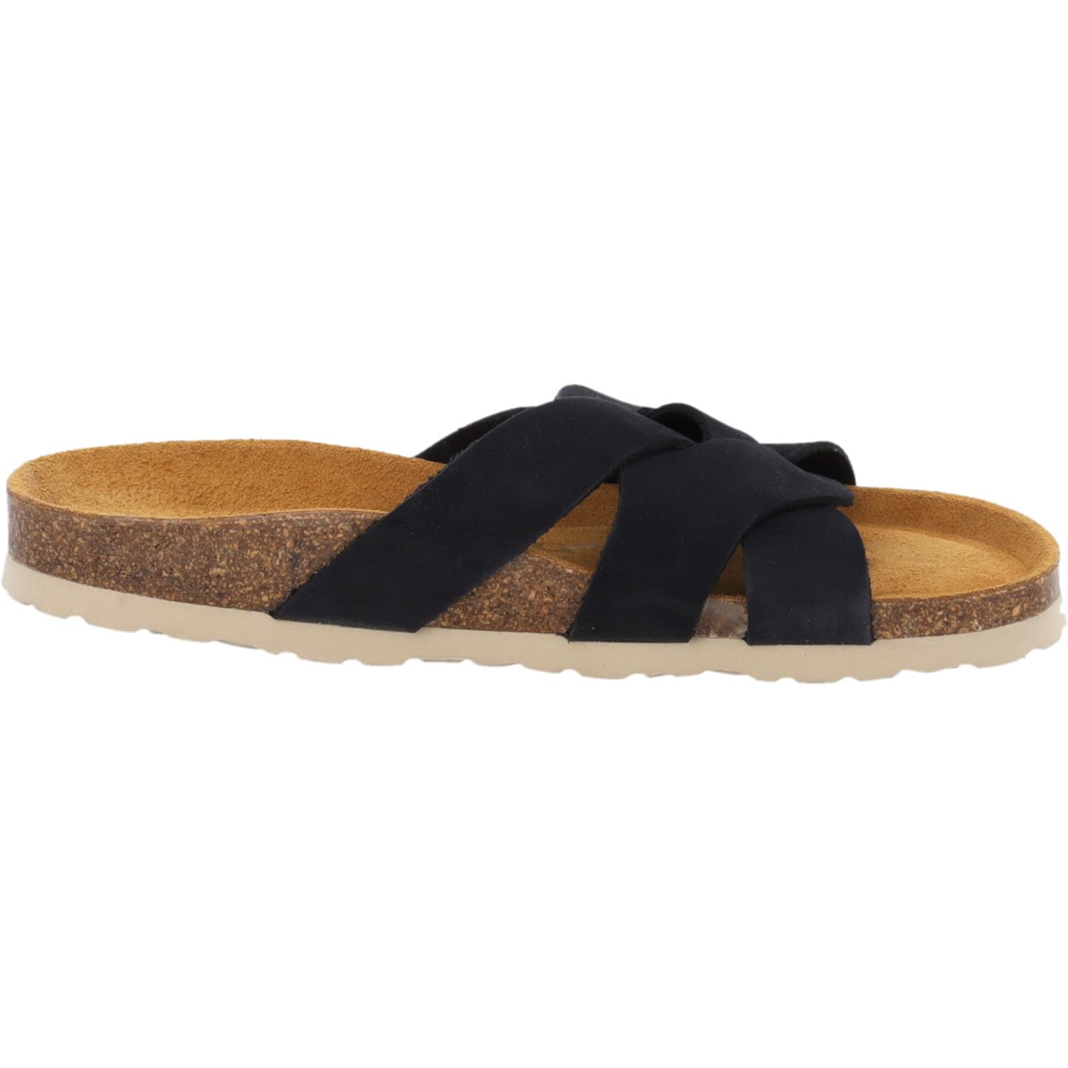 Palado Pantoletten Damen Torna Premium Leather - elegante Sandalen Made in Spain - Hausschuhe mit Kork-Fußbett - bequeme Sommerschuhe