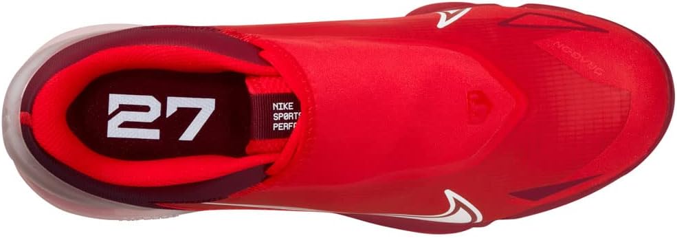 Nike Force Zoom Trout 8 Pro Metal Baseball Cleats Red | White Size 11.5 Medium