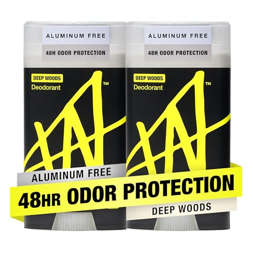 Image of W by Jake Paul Aluminum-Free Deodorant, Odor Blocking, Vitamin-Infused Deodorant for Men - Deep Woods 2.6 oz (Pack of 2)