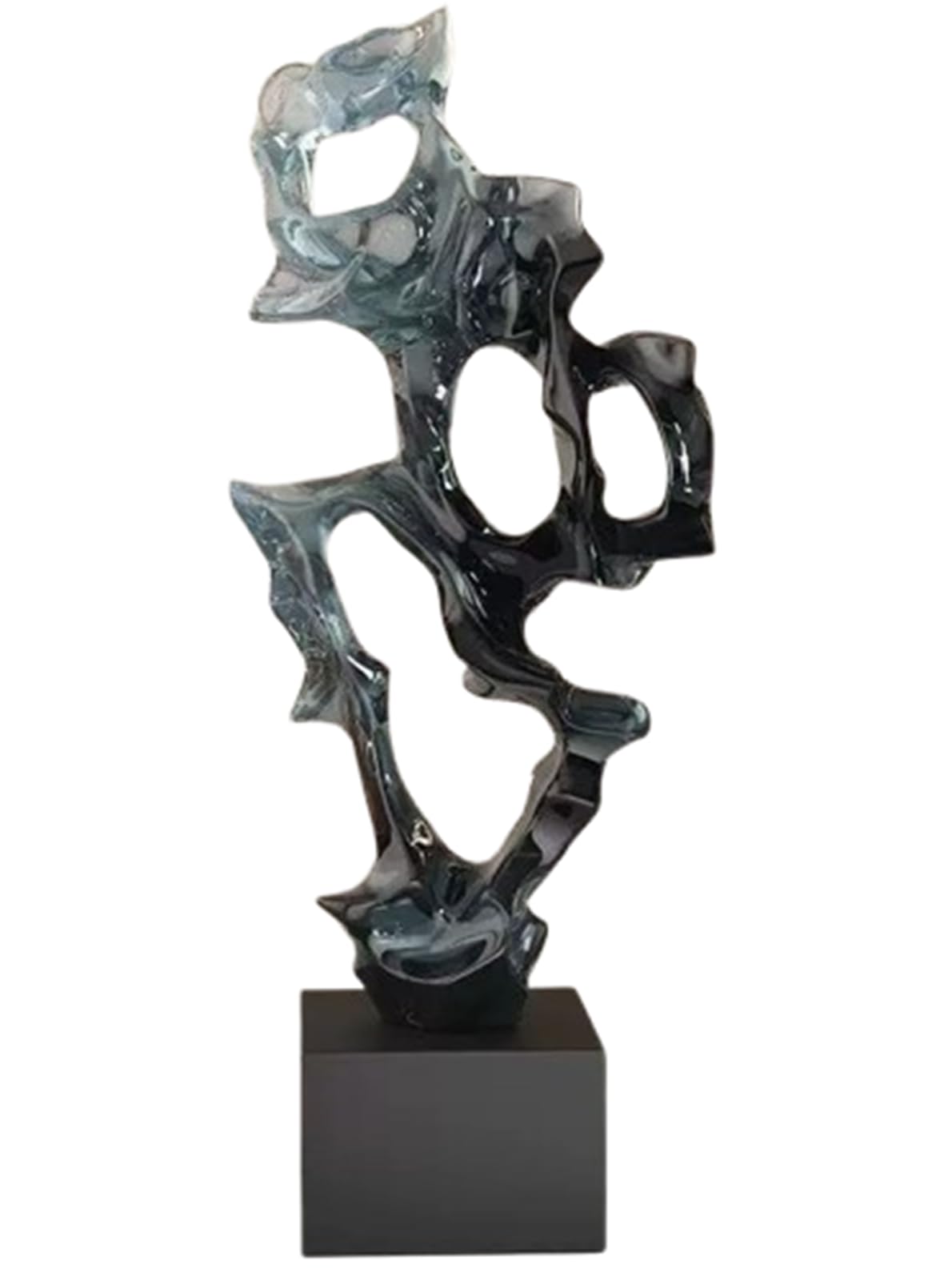 Accent Figurine Home Decor Resin Abstract Decorative Sculpture with Base