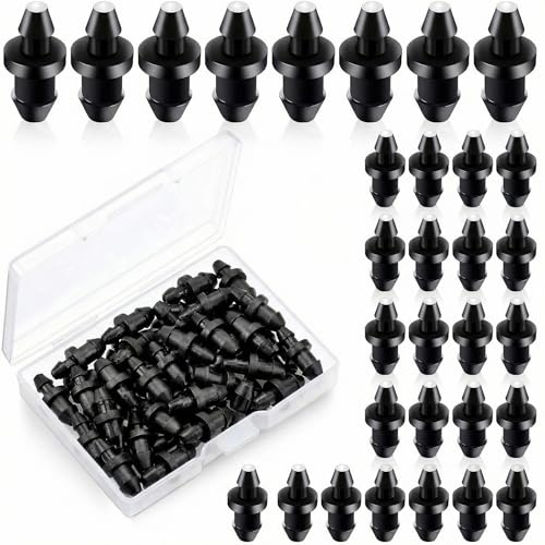 Honoson 100 Pieces Drip Irrigation Goof Plugs 1/4 Inch with Barbed End Caps Hose Tubing Hole...