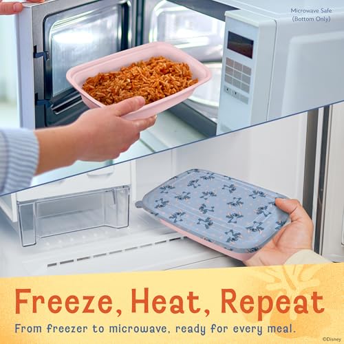 Image of Disney Stitch Meal Prep Containers, 20-Piece 33.8oz, Freezer Safe