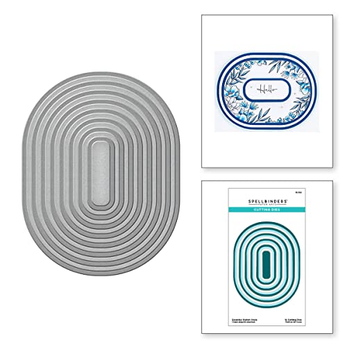 Spellbinders- Essential Stylish Ovals Etched Dies from The Stylish Ovals Collection, Metal, ONE - Image 2