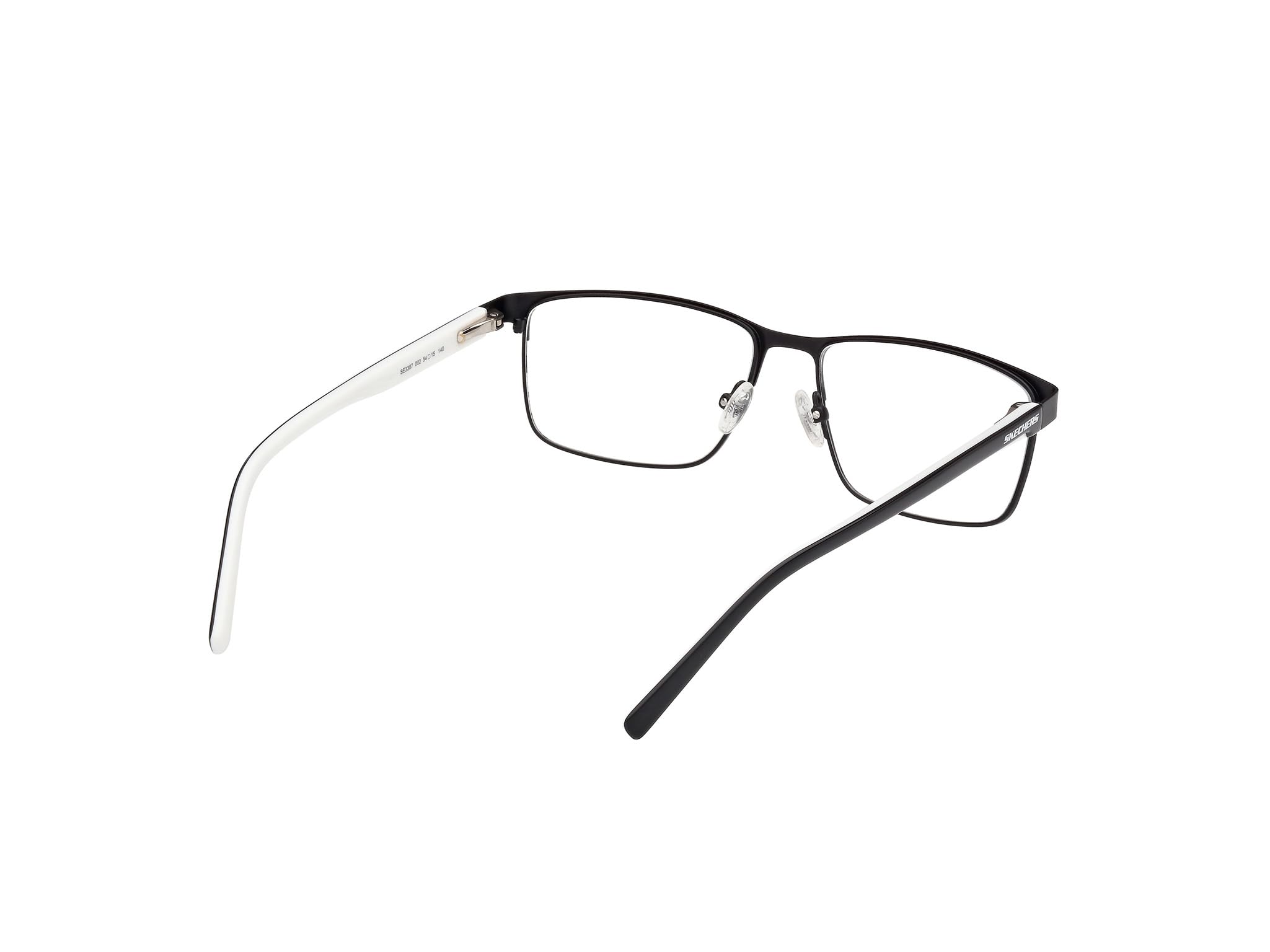 Skechers Brille mit Sehstärke für Herren optional mit Sonnenbrillentönung oder Blaulichtfilter, Rechteckig, gefertigt aus Kunststoff, Modell: SE3387 (inklusive Brillenetui)