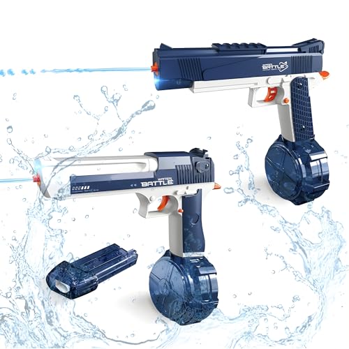 Image of Crackles Automatic Water Gun for Kids - Rechargeable High-Pressure Water Gun | Electric Water Gun Toy | Holi Pichkari for Boys & Girls | Summer Outdoor Water Blaster Random Color