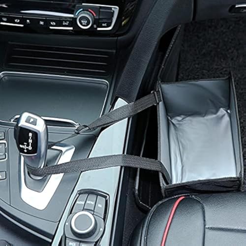 Image of NC Oxford Foldable Car Garbage Can Hanging Trash Can Bin,Waterproof Multifuntional Car Organizer Wastebasket,Vehicle Accessory for Travel and Camping (Larger)