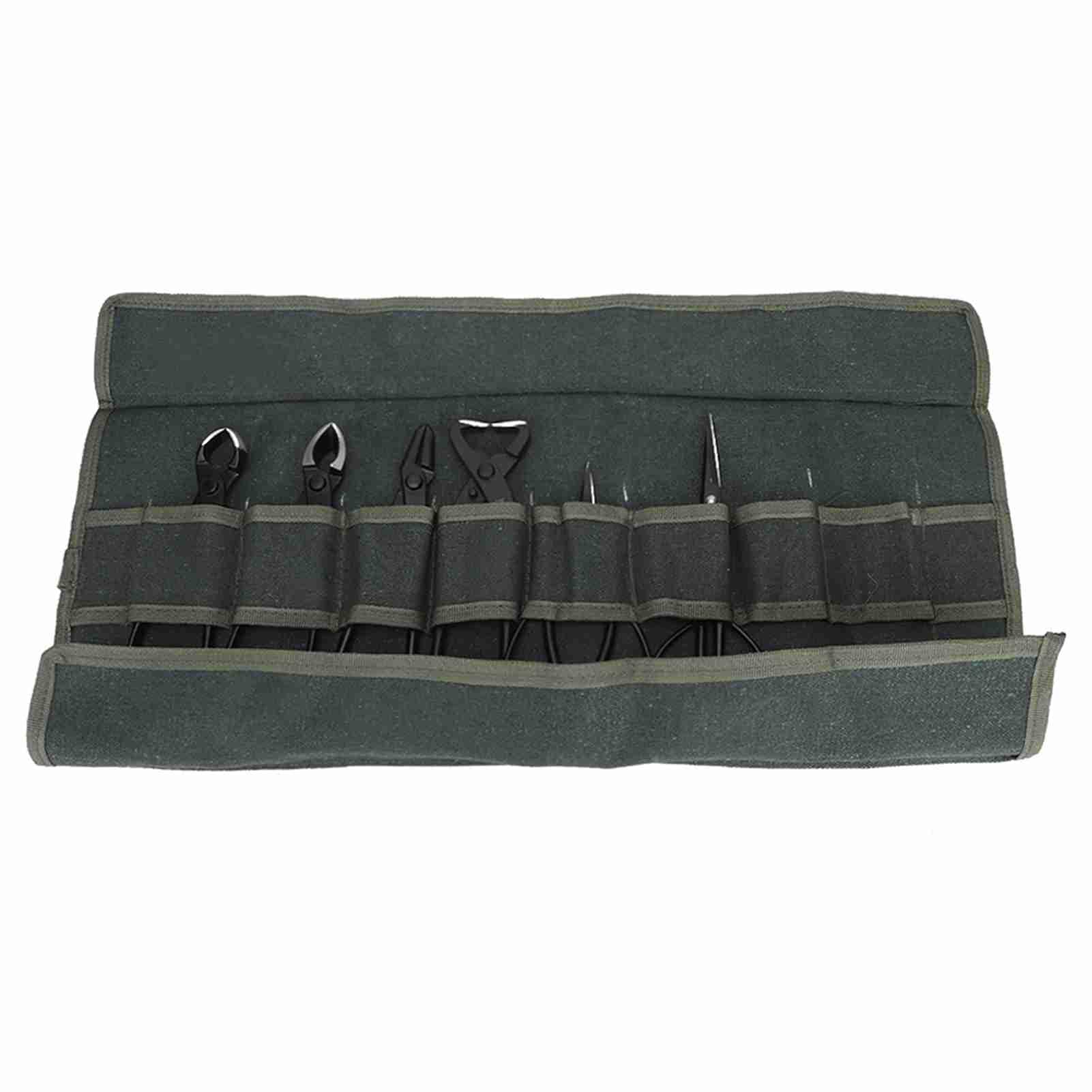 Juego de herramientas profesionales para bonsái, 6 piezas de acero con alto contenido de carbono, kit de tijeras para podar árboles bonsái y jardinería con bolsa de almacen