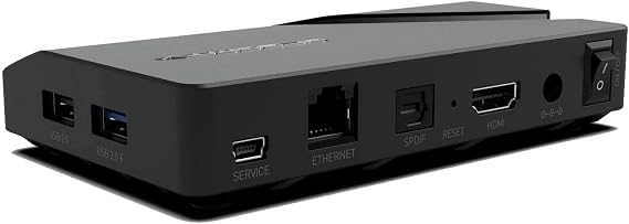Mini Ultra HD 4K 2160p Android 9.0 16GB Flash 2GB RAM H.265 HDMI 2.1 USB 3.0 IPTV Streamer Dual WLAN 2.4 / 5GHz LAN Bluetooth Smart TV Box Black