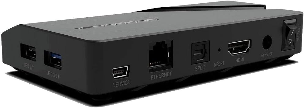 Mini Ultra HD 4K 2160p Android 9.0 16GB Flash 2GB RAM H.265 HDMI 2.1 USB 3.0 IPTV Streamer Dual WLAN 2.4 / 5GHz LAN Bluetooth Smart TV Box Black