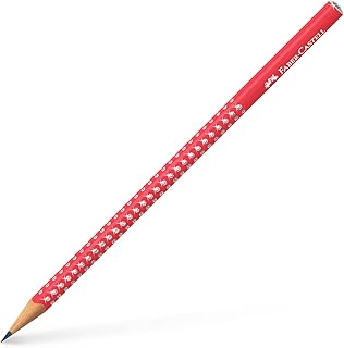 Faber-Castell Lápiz de grafito brillante, color rojo