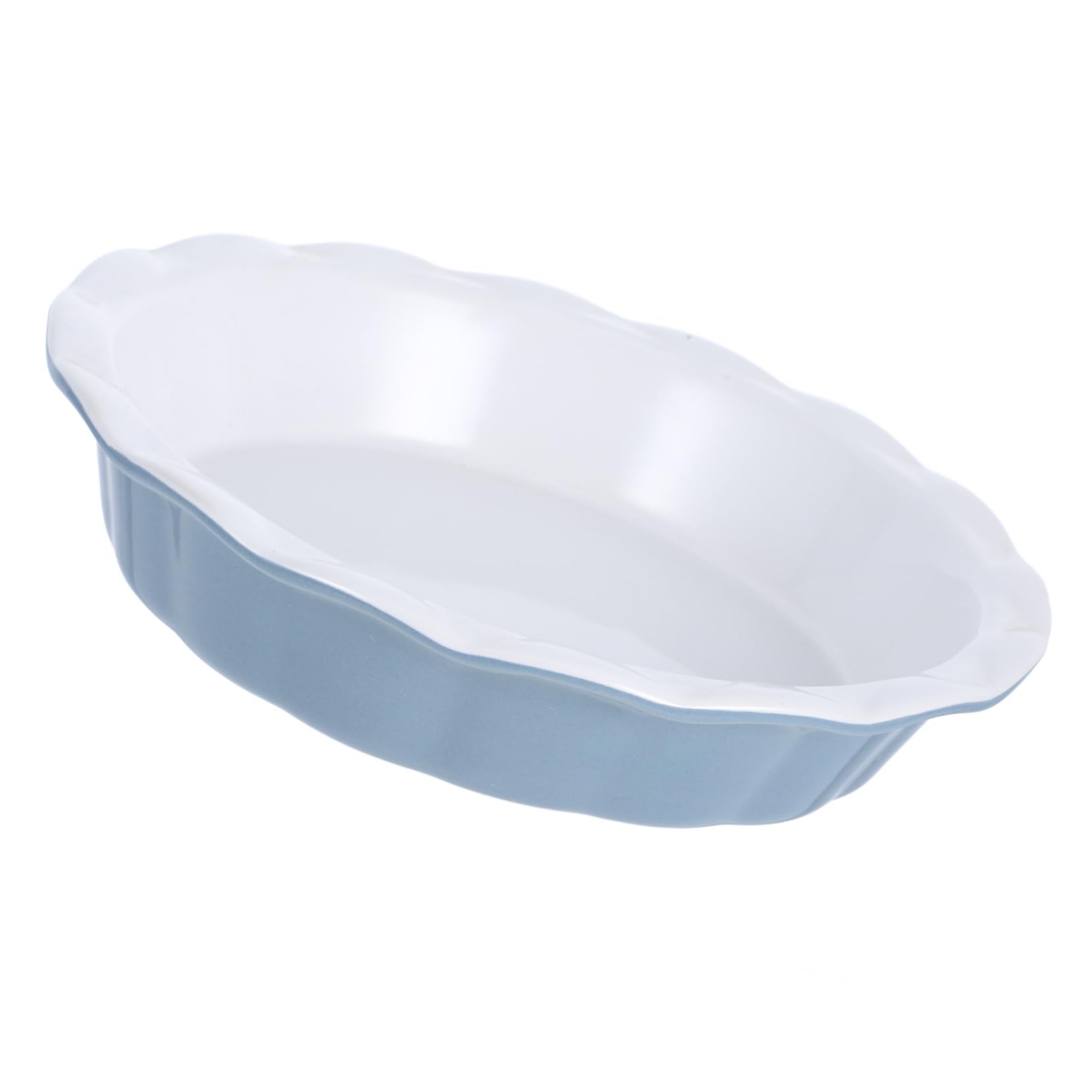Ciieeo Plat à Tarte Rond en Céramique, Profond, Cuisson Uniforme