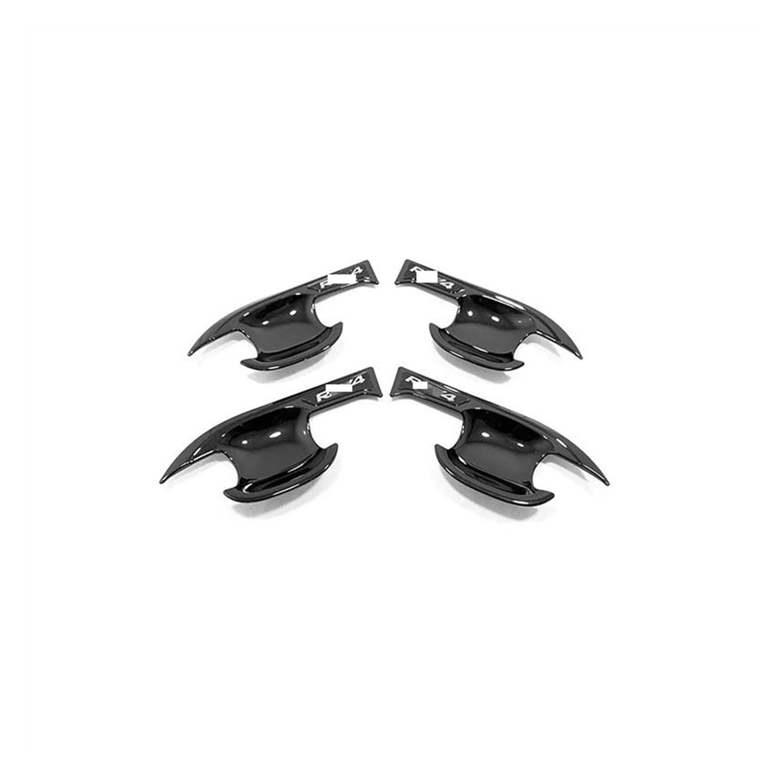 Noheeu Black 1 Car Styling Stickers For Toyota Rav4 Xa50 2019-2022 Protective Cover Door Handle Outer Bowls Trim(Black 1)