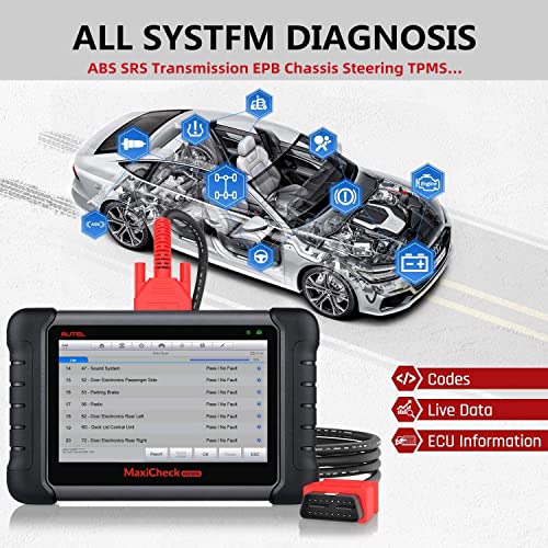 Autel MaxiCheck OBD2 Diagnostic Scanner MX808(Advanced MD808