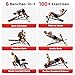 ALSO GO Weight Bench for Full All-in-One Body Workout - Adjustable Roman Chair, Foldable Bench Press Bench of Home Gym Strength Training Incline Decline Bench Flat Utility Workout Bench