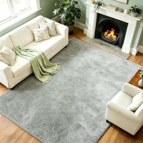 Tapis moelleux à poils longs ne perd pas ses poils antidérapant