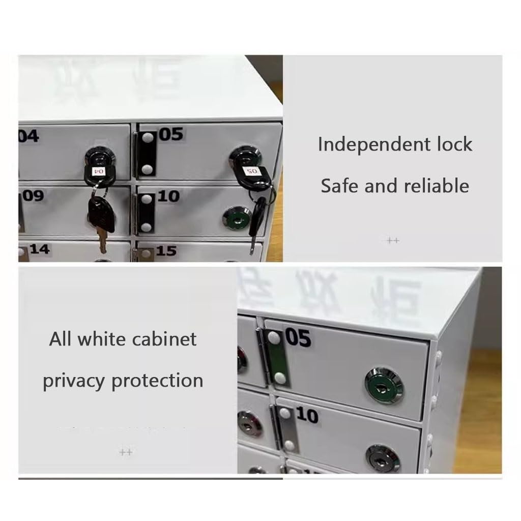 Armadietto Per Cellulari Armadietto Per Cellulari In Acrilico Da 4-80 Scomparti Sicurezza Per Cellulari Da Parete Con Maniglia Per Esami In Aula E In Ufficio(30)