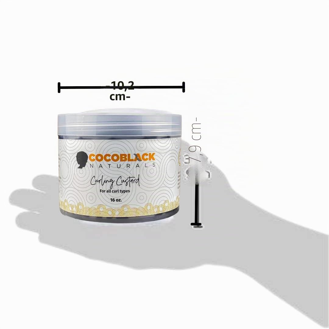 Coco Black Naturals Curling Custard Ghana cheveux Coily Kinky type 4c 502,7 ml