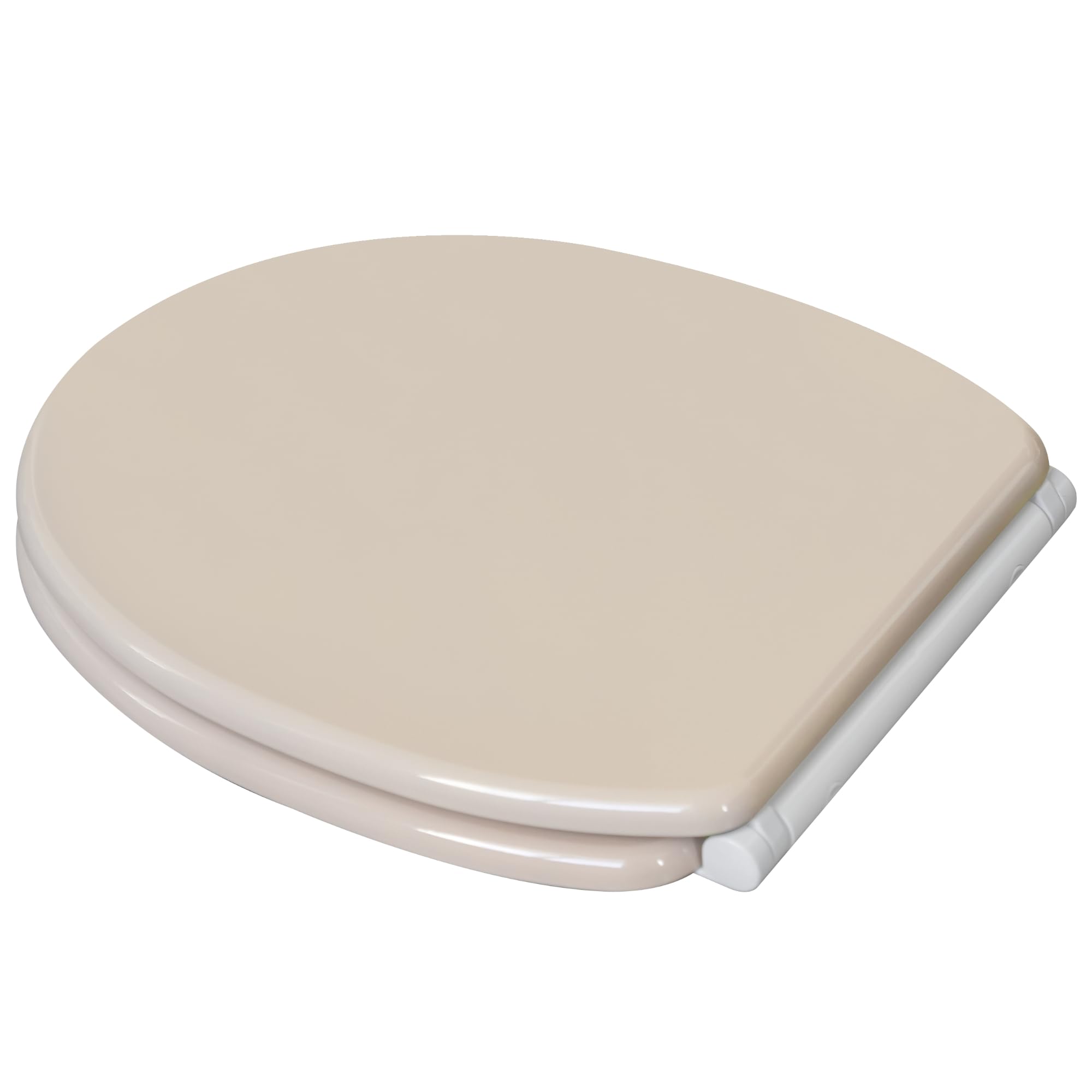 Sanilo Sedile WC con chiusura ammortizzata e sgancio rapido, il coperchio del WC può essere rimosso con la semplice pressione di un pulsante, facile montaggio dall'alto (Beige)