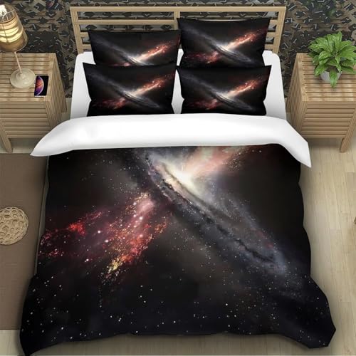 Housse de couette poisson rigolo parure de lit 3D microfibre 200x200cm pour ado