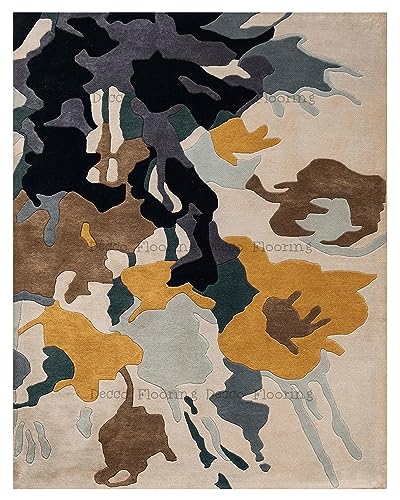 Image of Soft Pure Woolen Modern Collection Tufted Carpet for Living Room,Bedroom'Kitchen and Hall (11 X 15) Feet