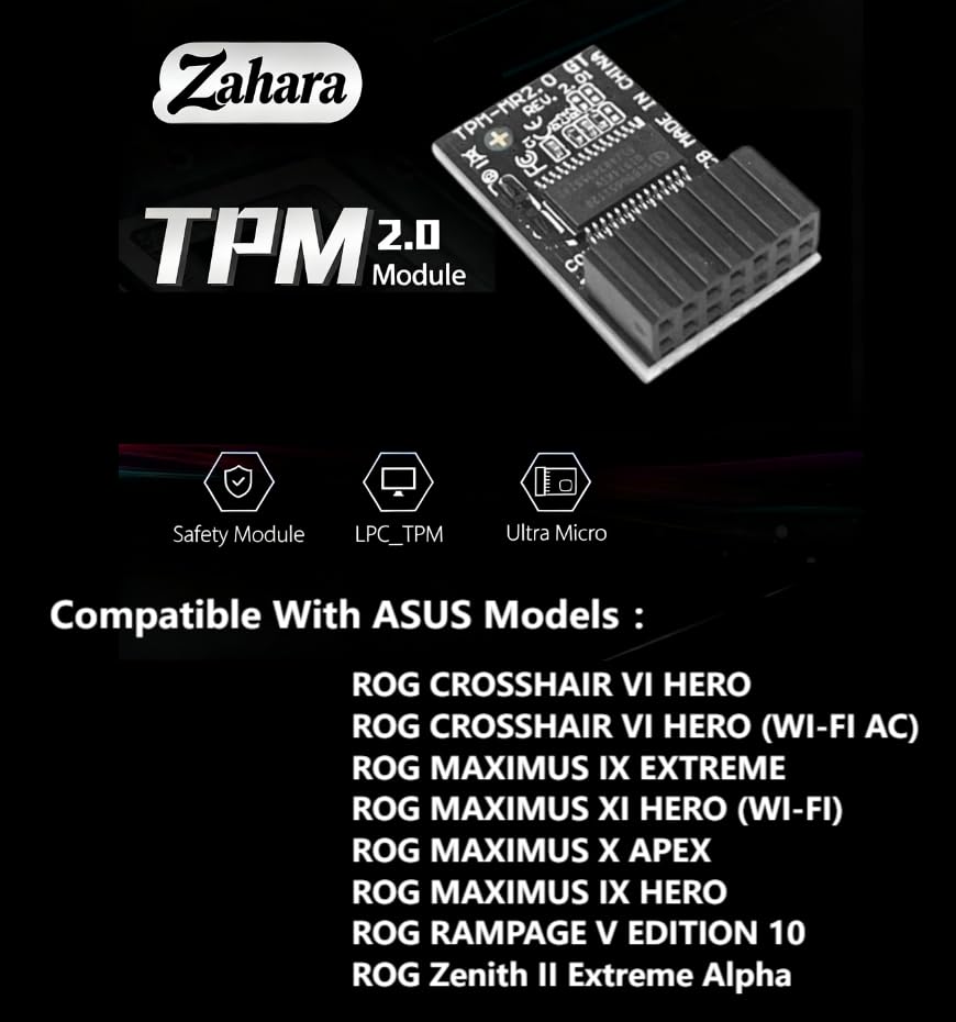 Amazon.com: TPM-M R2.0 Module LPC 14pin-1 with SLB9665 Replacement