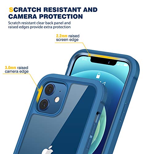 image for Diaclara Designed for iPhone 12/12 Pro Case, Full Body Rugged with Bui