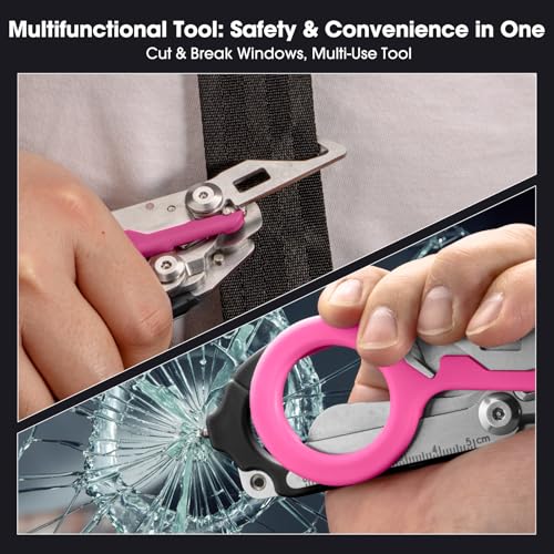 Image of 6-in-1 Heavy-Duty Emergency trauma shears|Folding Emergency Shears| | Multifunctional Life-Saving Tool|Suitable for Emergency Rescue|Outdoor Exploration|DIY Construction and Maintenance|