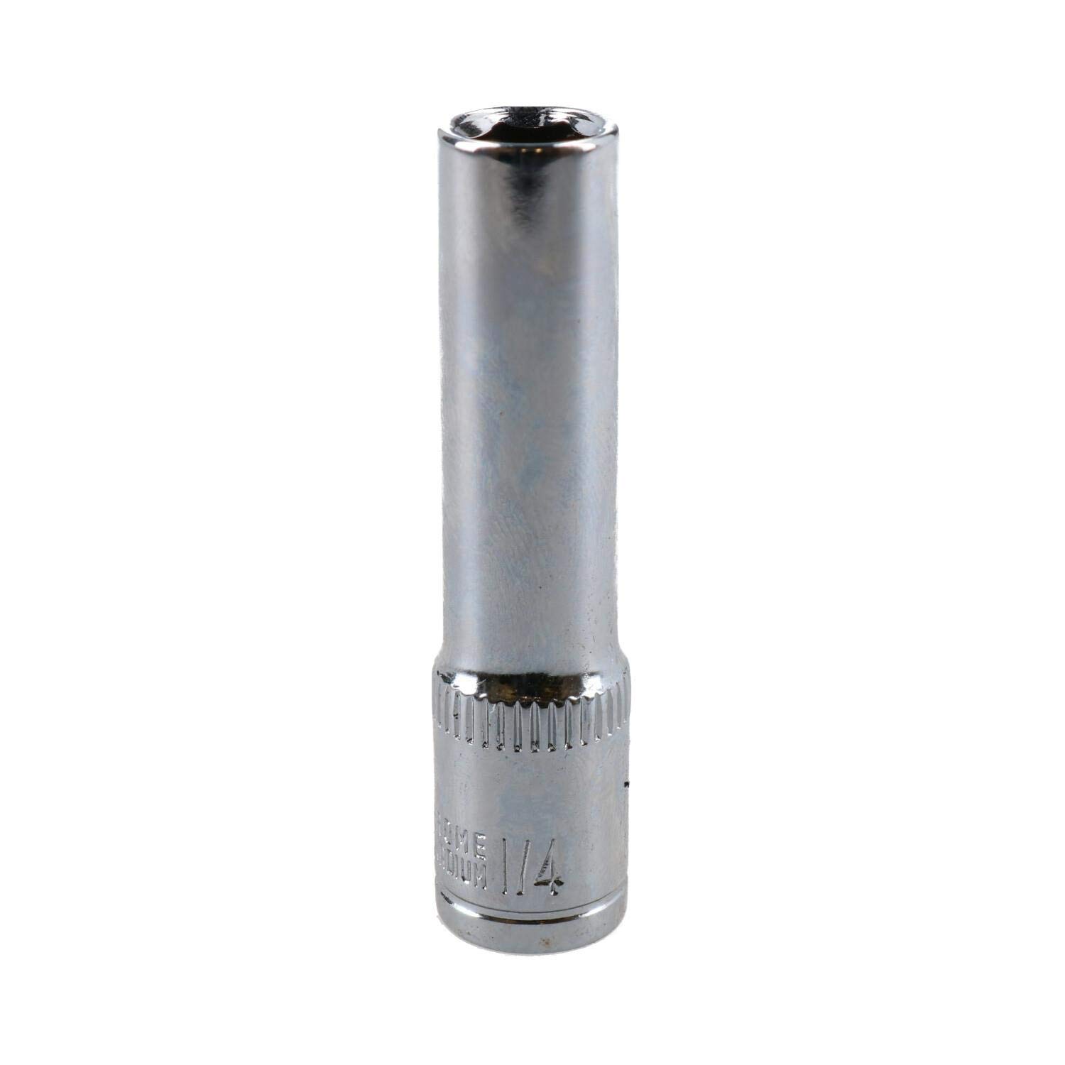 Ab Tools 1/4" Deep Sae Socket 1/4" Drive 48Mm Length 6 Point Chrome Vanadium Steel