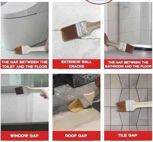 Image of Transparent Waterproof Adhesive Glue, 300g, High Viscosity Resin for Roof Leakage Crack Sealing, with Brush