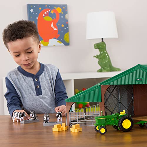 JOHN DEERE Bauernhof-Bauset Traktor, Bauernhof-Spielzeug für Kinder Traktor-Spielzeug zum Sammeln, Traktor-Spielzeug kompatibel mit Bauernhoftieren – Bild 4
