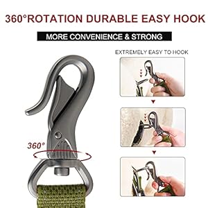 Fida 4 FT Heavy Duty Dog Leash with 2 Comfortable Padded Handles, Traffic Handle & Advanced Easy Snap Hook, Reflective Walking Lead for Large, Medium & Small Breed Dogs, Green