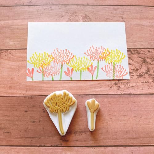 消しゴムはんこ　彼岸花(大) 消しゴムはんこ 彼岸花(大)