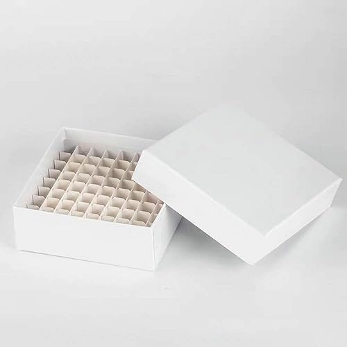 Caja de cartón para congelador, revestimiento resistente al agua y al hielo, 81 lugares (paquete de 12)