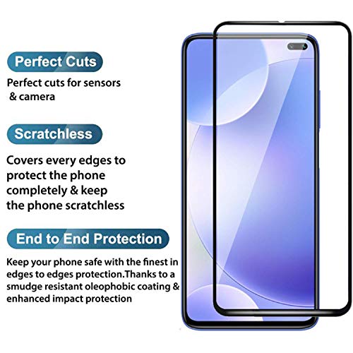 Image of POPIO Military-Grade Gorilla Tempered Glass for Poco X2 / Poco M2 Pro /Redmi K30 / Redmi Note 9 Pro /Redmi Note 9 Pro Max | 9H Hardness, Edge-to-Edge, Bubble-Free