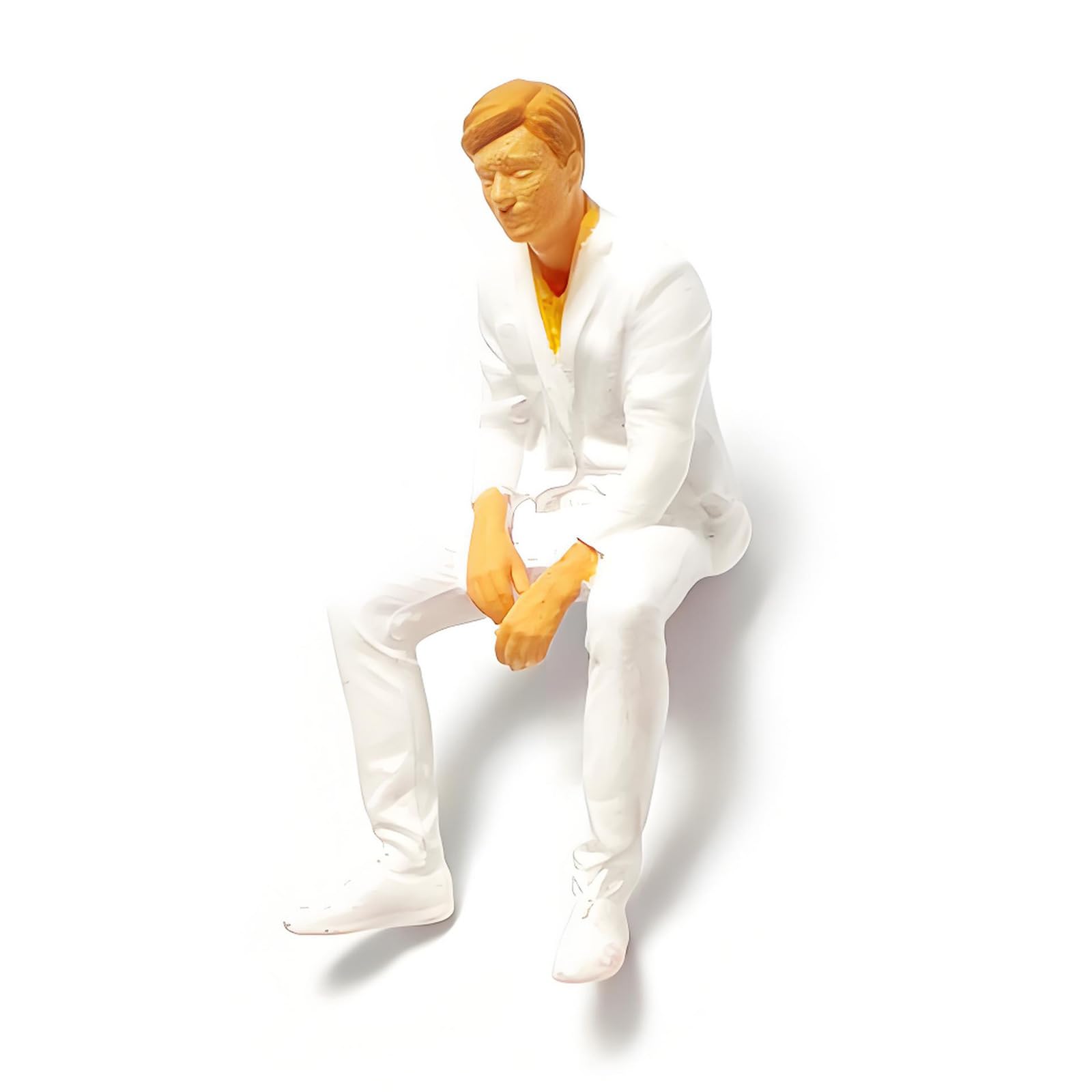FGDTREE Attractive Small Resin Figurines in Seat Positions 1: 64 Tiny Human Statues Great for Terrariums & Interior Designs Decors Miniature Figurines