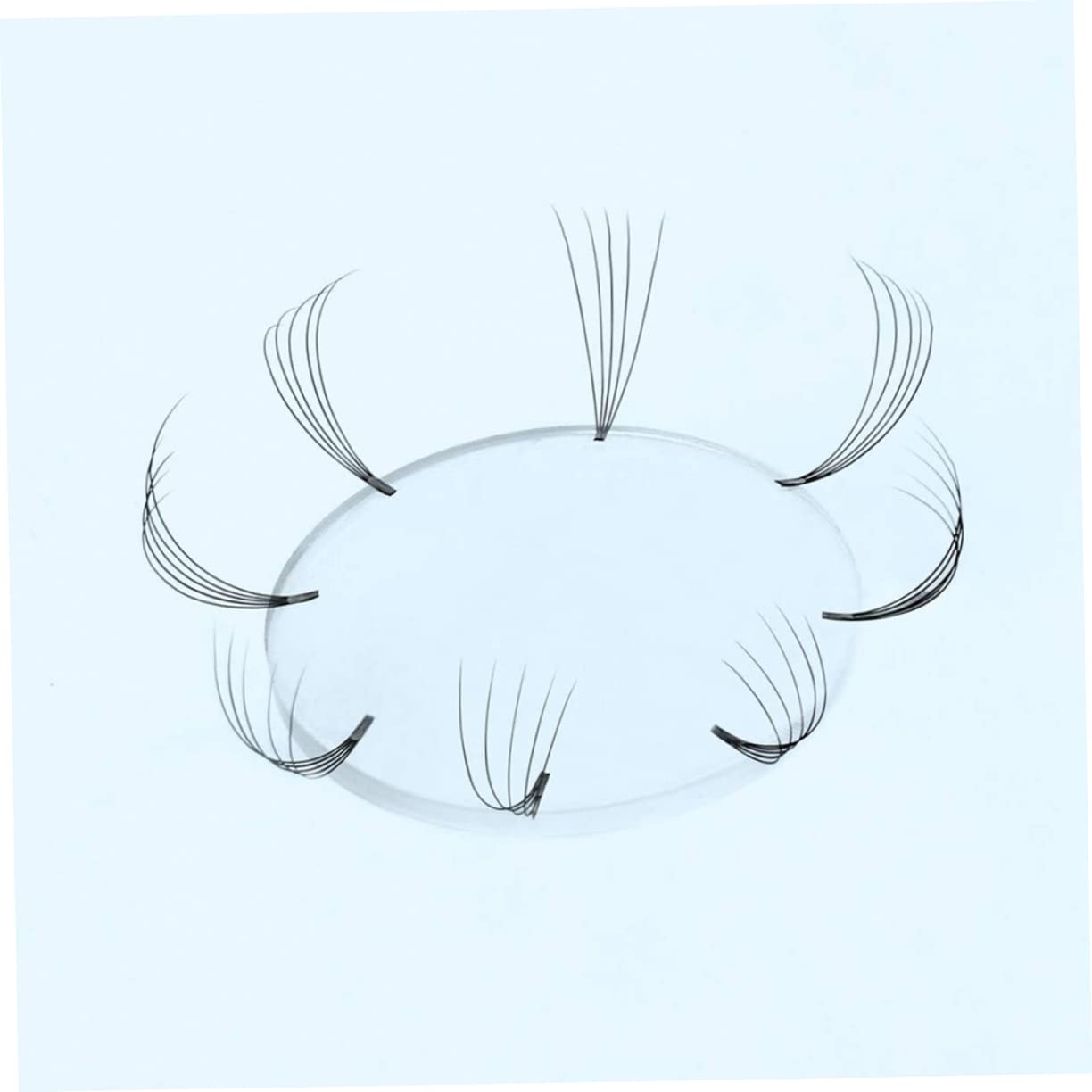 Beatifufu Eyelash Extension Accessories 10pcs Silicone Lash Pads Holder Easy to Use