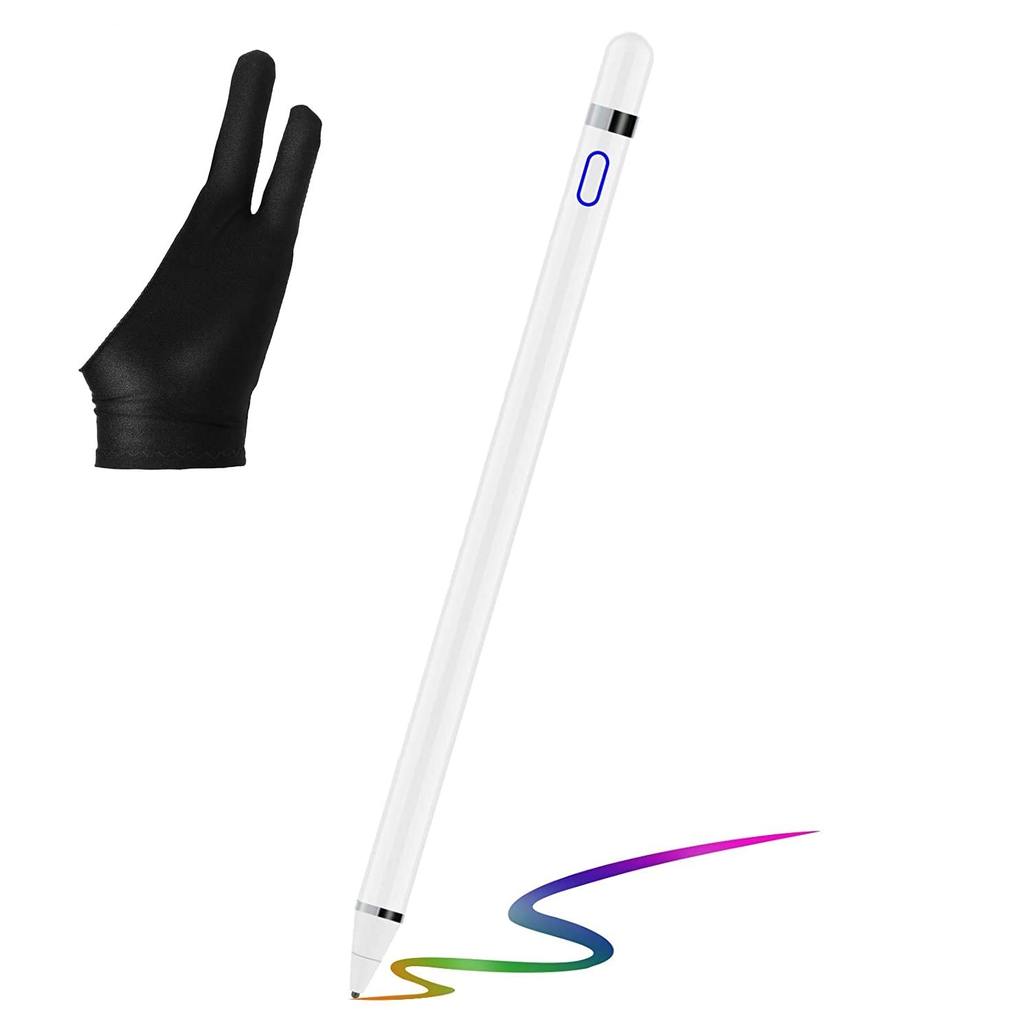 SEIBEN Universal Stylus Pen Compatible with iOS &Android Enabled Devices, High Precision & Sensitivity,Rechargeable Stylus Works with All mobiles/Tabs Free Glove Inside The Box.