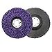 Dischi CSD, Poly Strip Wheel, Disco in Polietilene Disco, 2 Pezzi 125 mm Disco Abrasivo Dischi in Tessuto di Nylon per Smerigliatrice Angolare - Viola